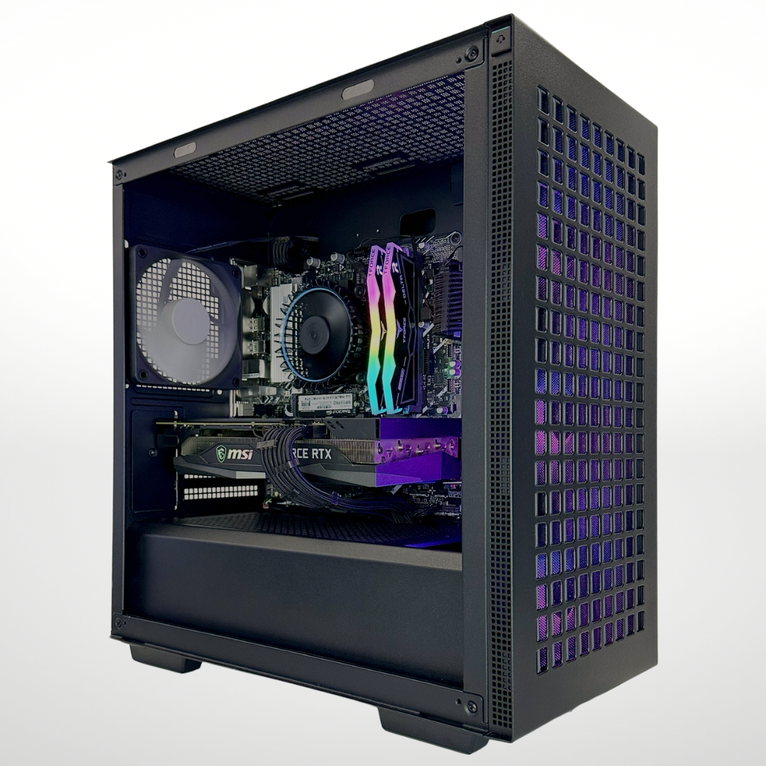 Certified Pre Owned Sparrow - Nvidia RTX 3060 Ti Intel i5-14400 16GB RAM 512GB SSD DDR5 RGB Gaming PC