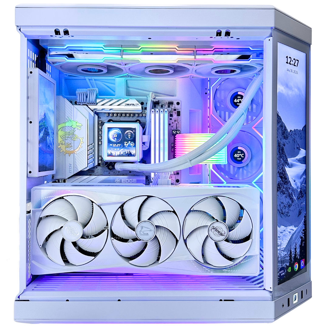 White Phoenix Plus - Nvidia RTX 5080/5090 96GB DDR5 RAM 4TB SSD RGB Gaming PC