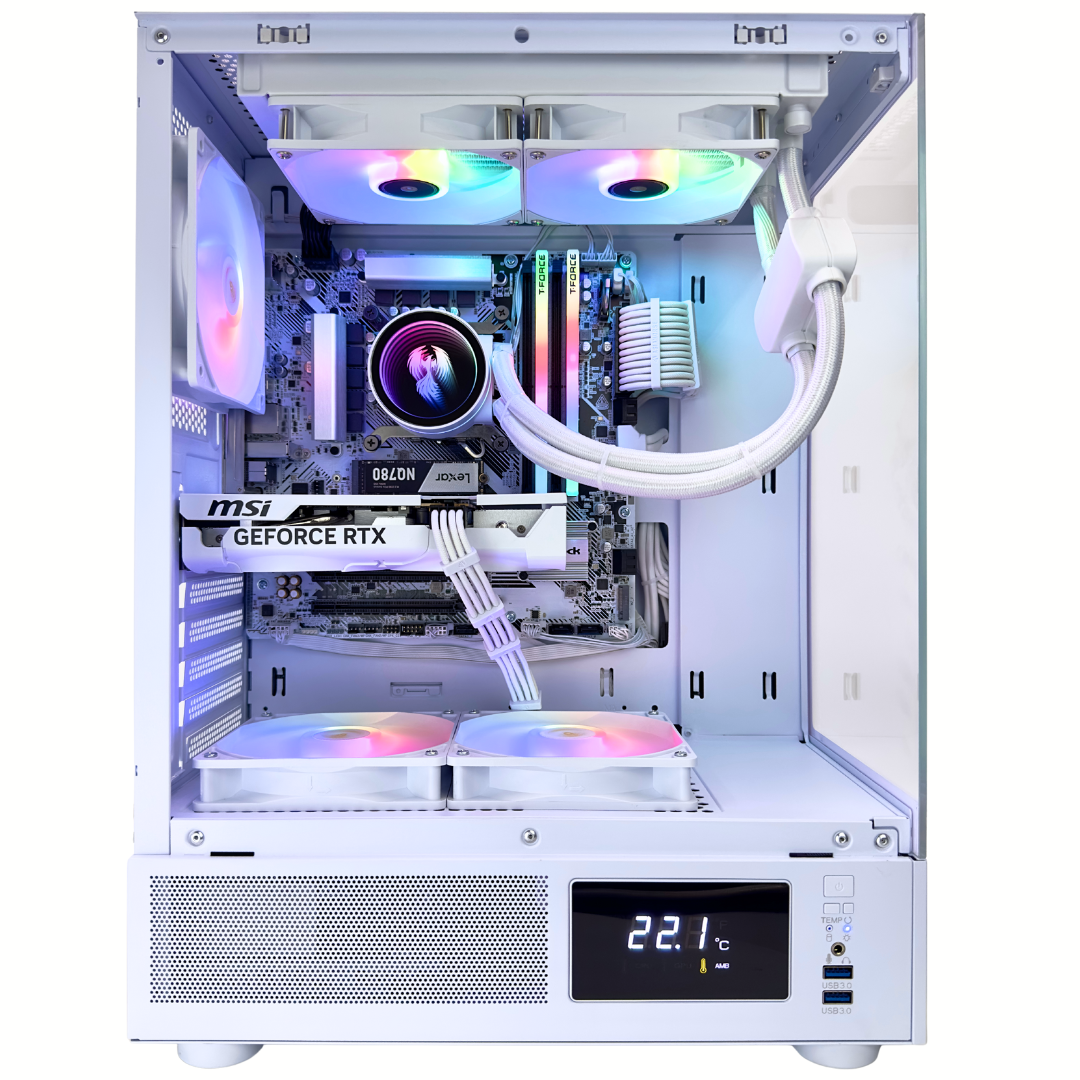 White Raven - Nvidia RTX 5060 Intel i5-12400F 32GB DDR5 RAM 1TB SSD RGB Gaming PC