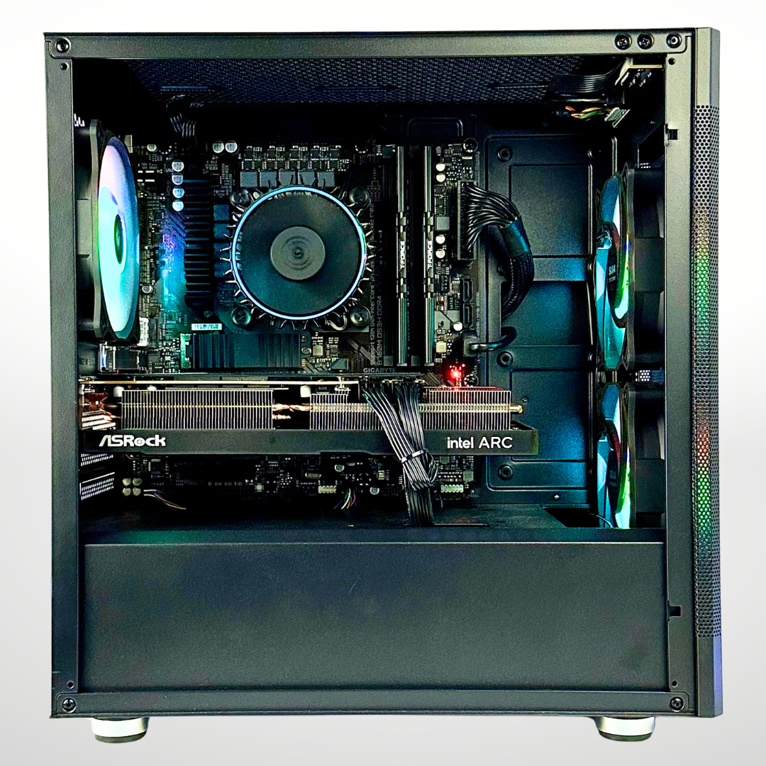 Sparrow - Intel Arc A750 Intel i5-12400F 16GB RAM 512GB SSD DDR4 RGB Gaming PC