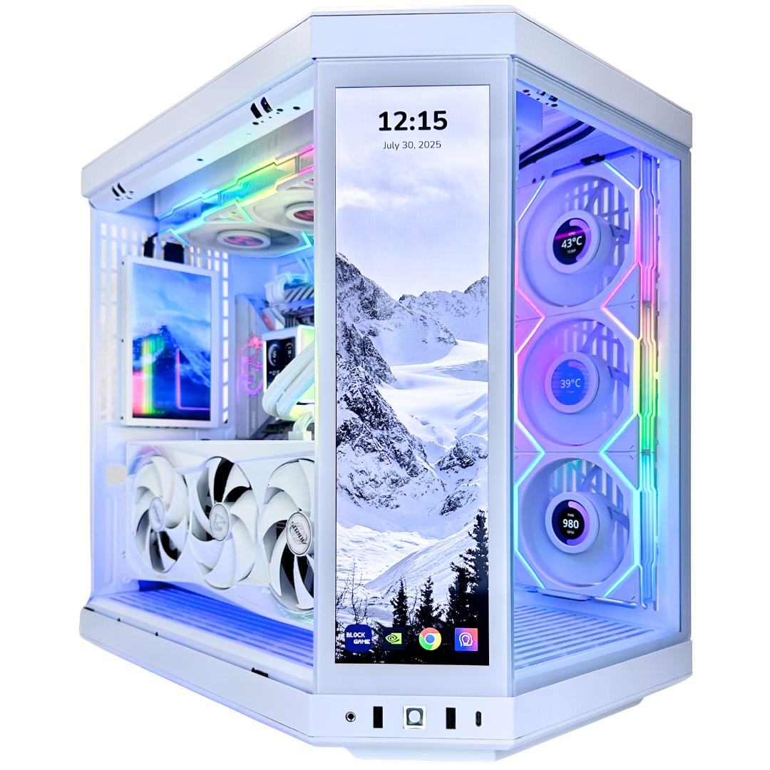 White Phoenix Plus - Nvidia RTX 5080/5090 96GB DDR5 RAM 4TB SSD RGB Gaming PC
