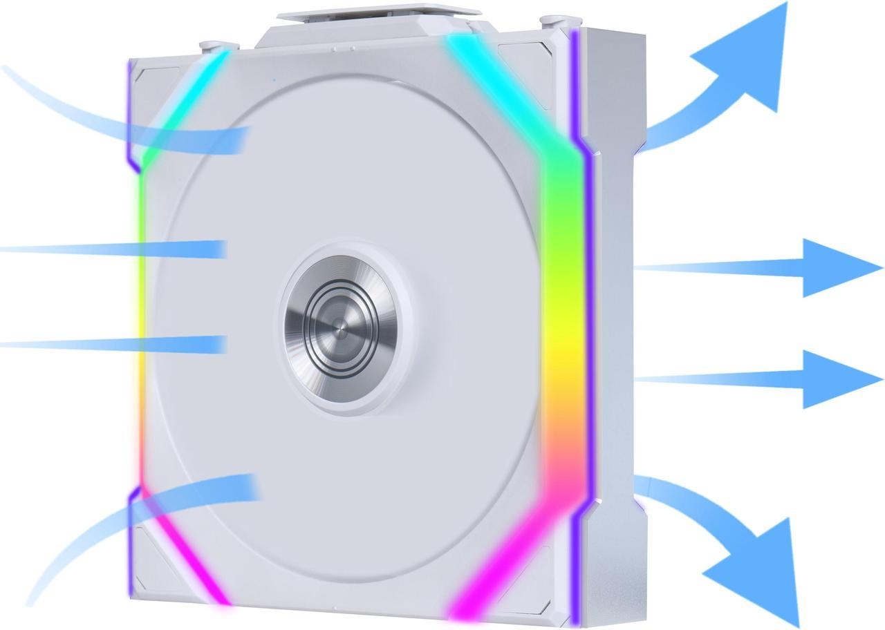 Lian Li UNI FAN SL-LCD Wireless White 1x12cm Fan