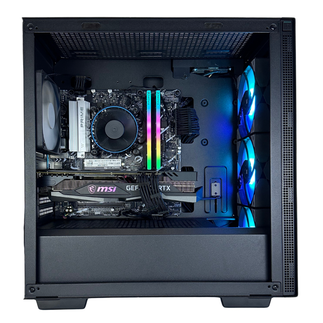 Certified Pre Owned Sparrow - Nvidia RTX 3060 Ti Intel i5-14400 16GB RAM 512GB SSD DDR5 RGB Gaming PC