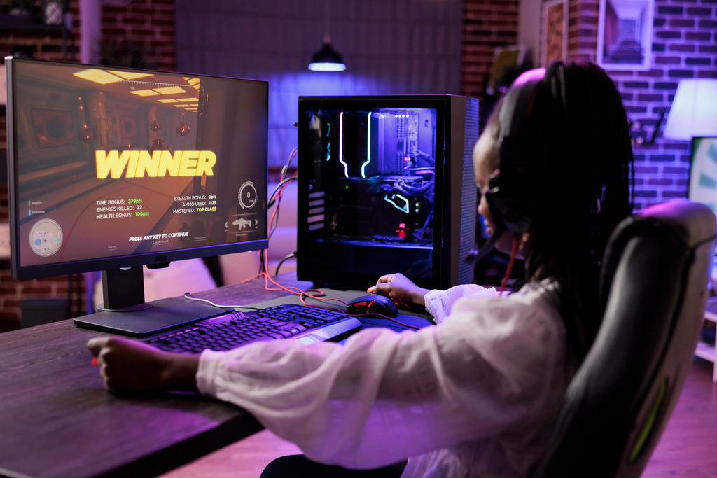 first gaming pc tips - Gamer Relieved After Defeating Game Boss