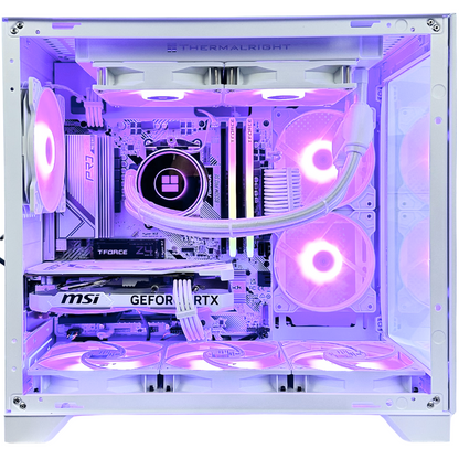 White Raven - RTX 4060 AMD Ryzen 5 5600 32GB RAM 1TB SSD DDR4 RGB Gaming PC