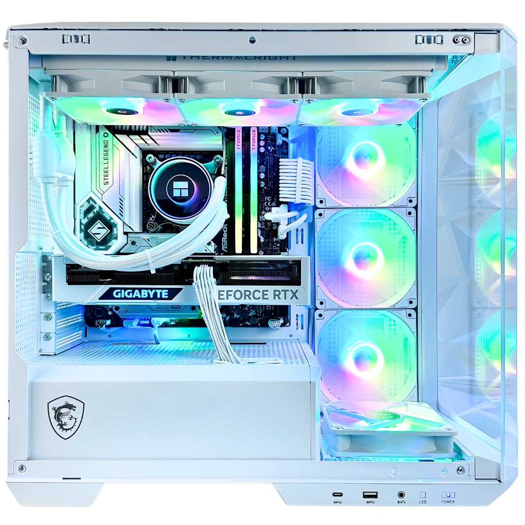 White Eagle - RTX 4070 SUPER Intel i7-12700KF 32GB RAM 2TB SSD DDR5 RGB Gaming PC