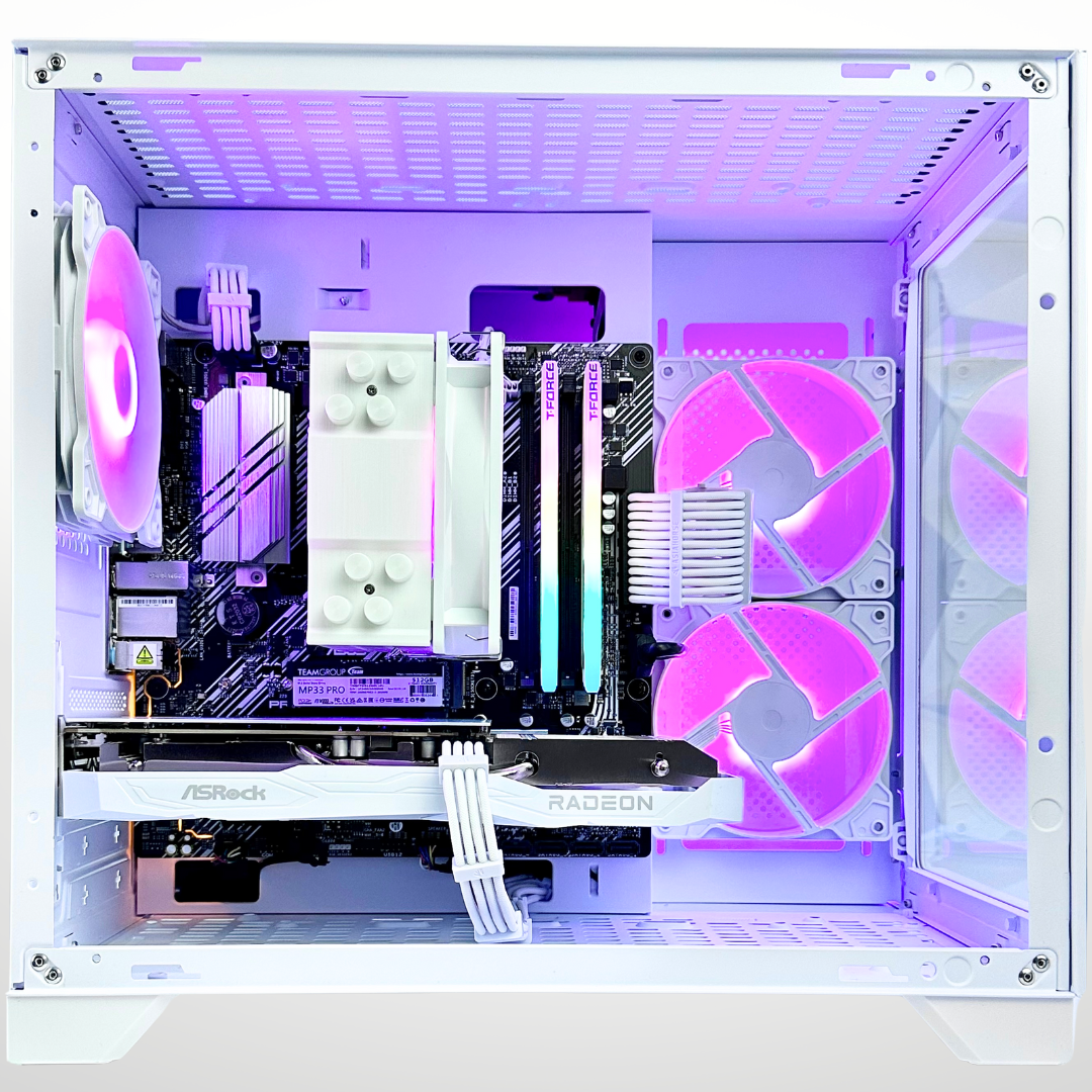White Sparrow - AMD RX 6600 Ryzen 5 5500 32GB RAM 512GB SSD White Sparrow - AMD RX 6600 Ryzen 5 5500 32GB RAM 512GB SSD