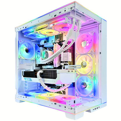 White Phoenix Plus - RTX 4090 AMD Ryzen 7 7800X3D 32GB RAM 2TB SSD DDR5 RGB Gaming PC