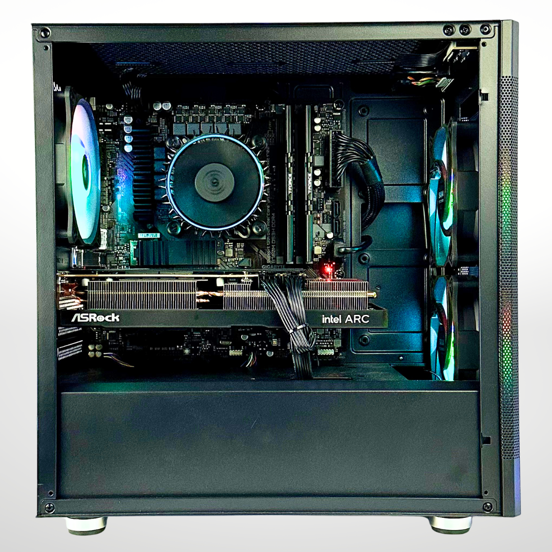 Sparrow - Intel Arc A580 Intel i5-12400F 16GB RAM 512GB SSD DDR4 RGB Gaming PC