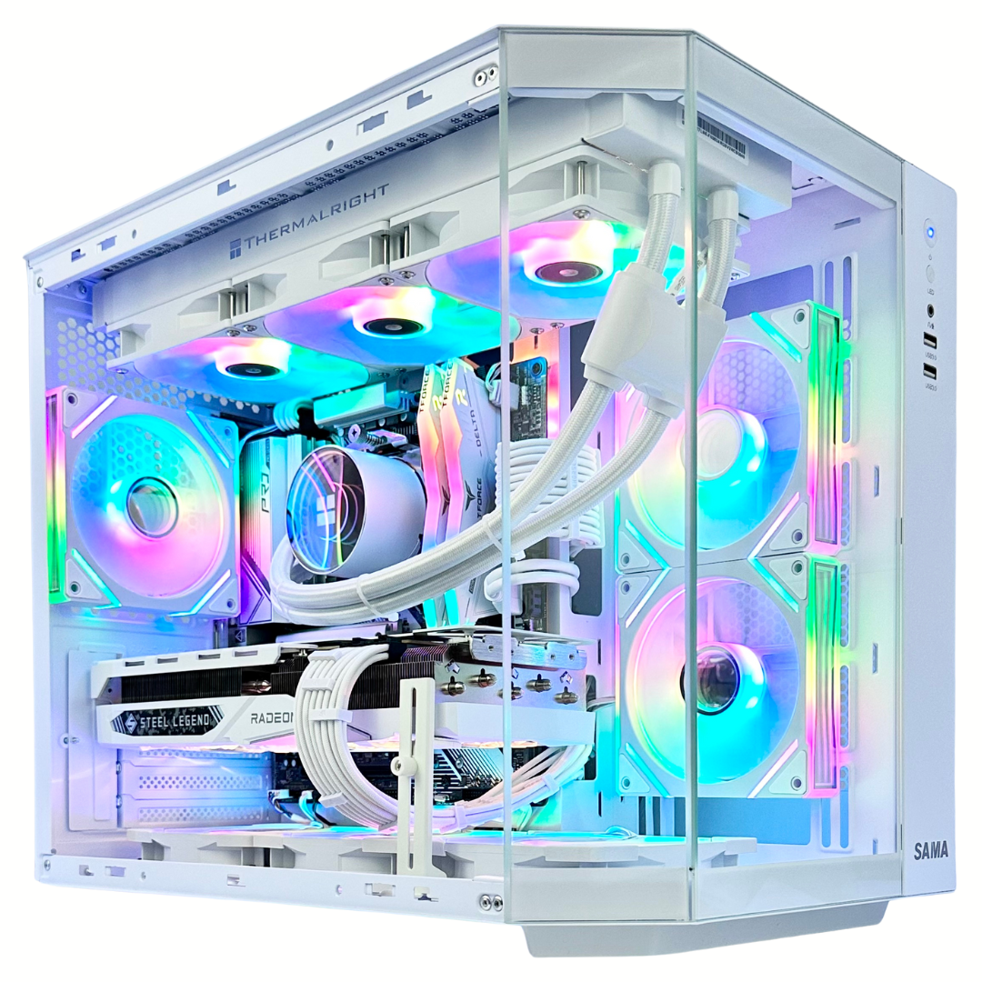 White Raven Plus - AMD 7700 XT Ryzen 5 7500F 32GB RAM 1TB SSD DDR5 RGB Gaming PC