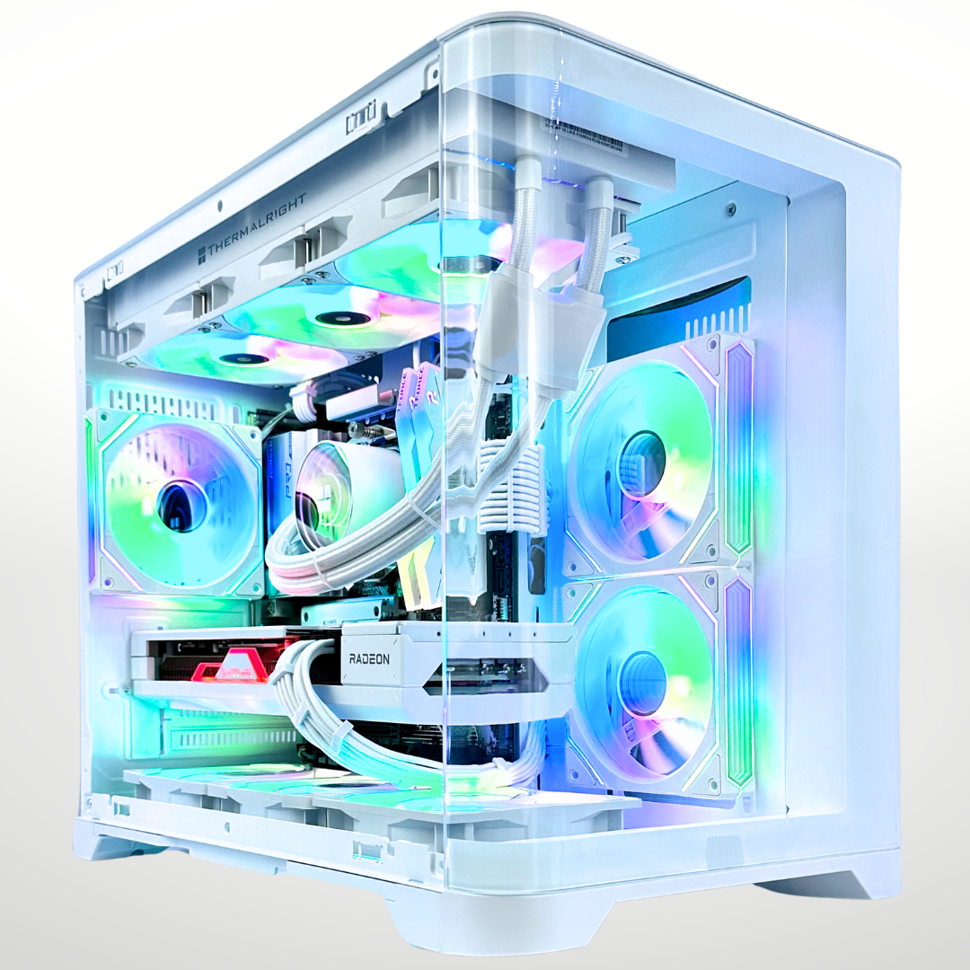 White Raven Plus - AMD 7700 XT Ryzen 5 7500F 32GB RAM 1TB SSD DDR5 RGB Gaming PC