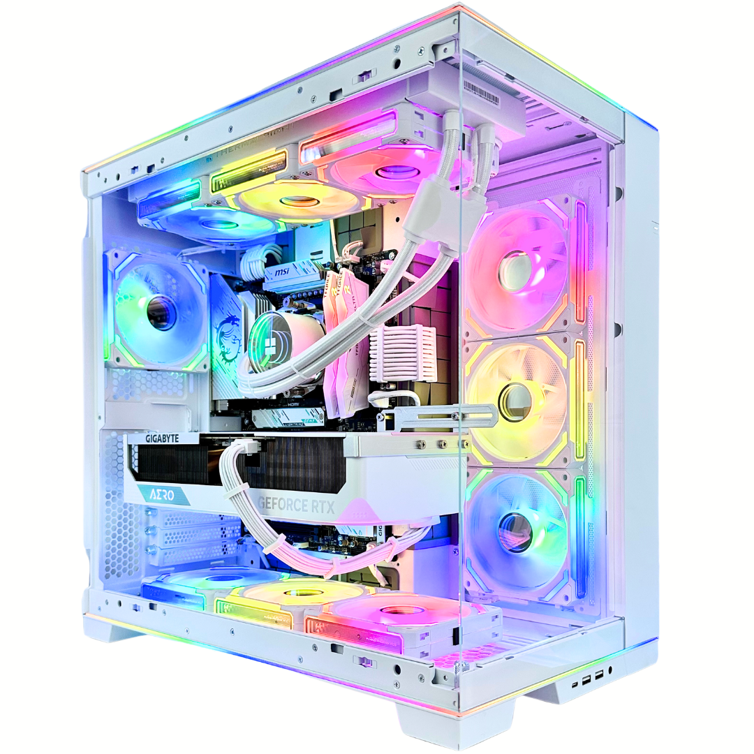 White Phoenix Plus - RTX 4090 32GB RAM 2TB SSD DDR5 RGB Gaming PC