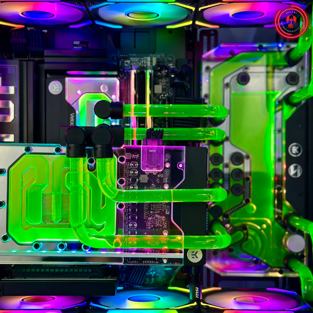 Custom Water Cooled Kraken - NVIDIA 64GB RAM 2TB SSD DDR5 RGB Gaming PC