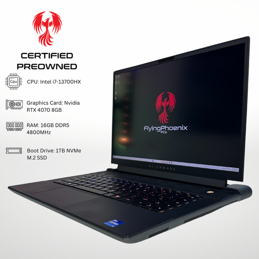 Certified Pre Owned Raven - Nvidia RTX 4070 Intel i7-13700HX 16GB RAM 1TB SSD DDR5 RGB Gaming Laptop