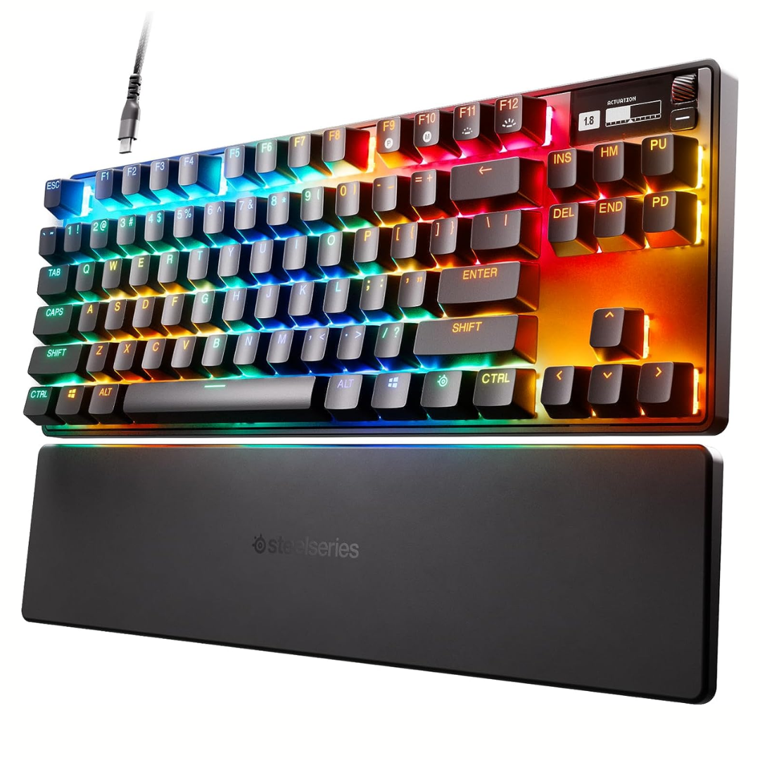 SteelSeries Apex Pro TKL HyperMagnetic Gaming Keyboard - World's Fastest Keyboard