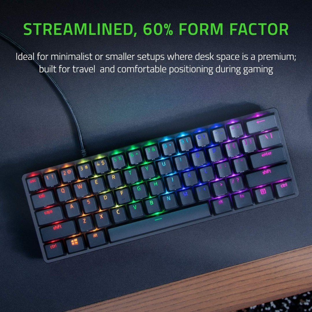 Razer Huntsman Mini 60% Gaming Keyboard Clicky Optical Switches (Available in White and Black)