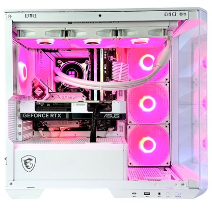 White Intel Eagle RTX 4070 SUPER Intel i7-12700KF 32GB RAM 2TB SSD DDR5 RGB Gaming PC