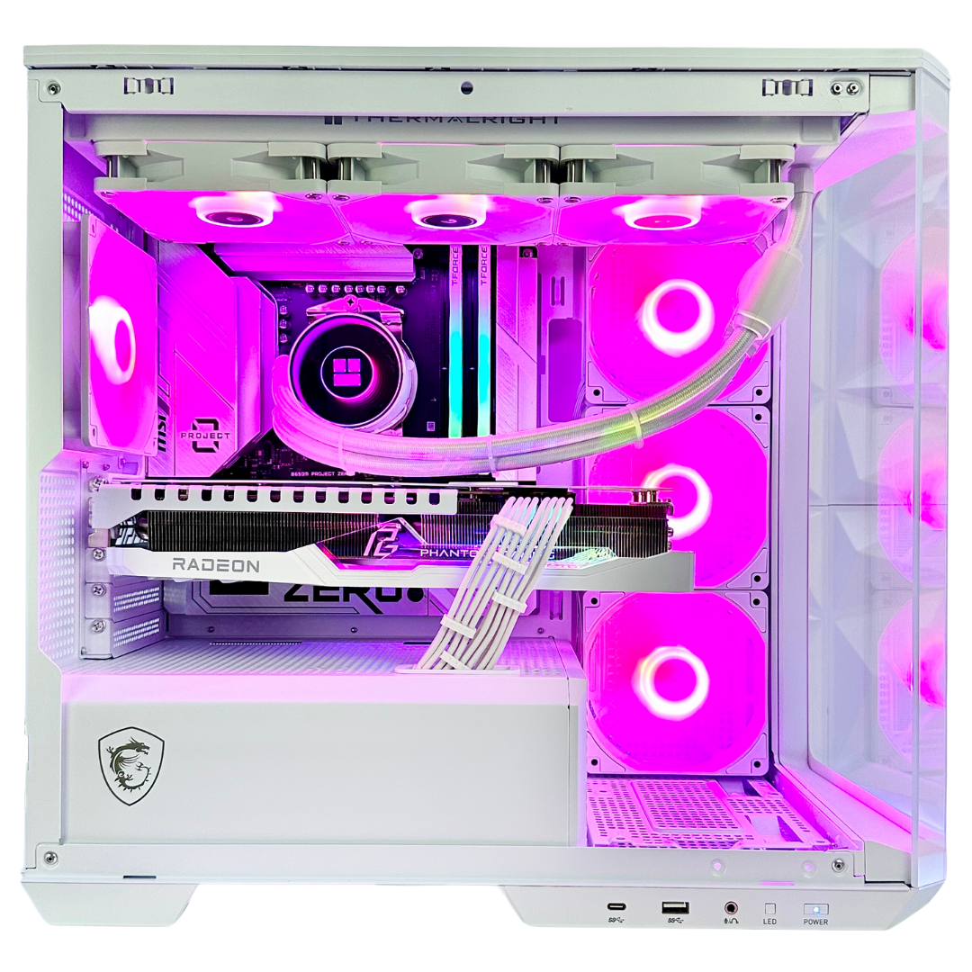Special Edition Eagle Plus White AMD RX 7900 XT Ryzen 7 7800X3D DDR5 RGB Gaming PC (Cableless Motherboard!)