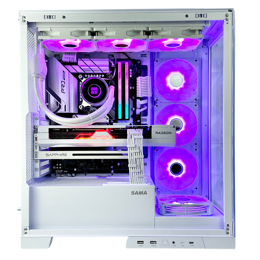 White Raven Plus AMD RX 7700 XT Intel i7-12700KF 32GB RAM 1TB SSD RGB Gaming PC