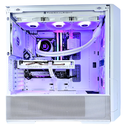 White Raven Plus RTX 4060 Ti Intel i7-12700KF 32GB RAM 1TB SSD DDR5 RGB Gaming PC