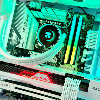 White Raven Plus AMD RX 7700 XT Intel i7-12700KF 32GB RAM 1TB SSD RGB Gaming PC