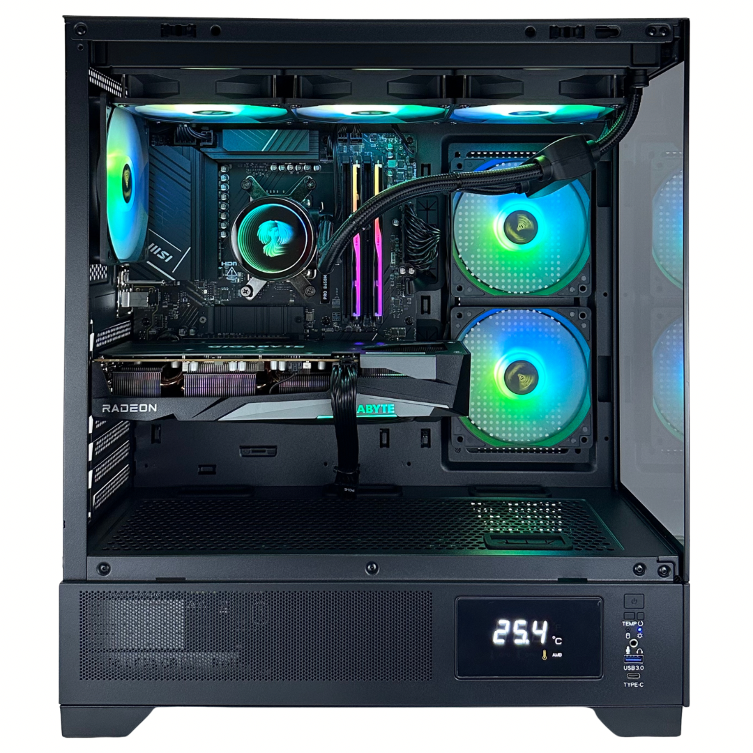 Raven - AMD RX 9060 XT Ryzen 5 7500F 32GB DDR5 RAM 1TB SSD RGB Gaming PC