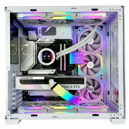 Special Edition RTX 4070 AMD Ryzen 5 7600 DDR5 RGB Gaming PC (LCD Screen Cooler + 7” LCD Touch Screen)