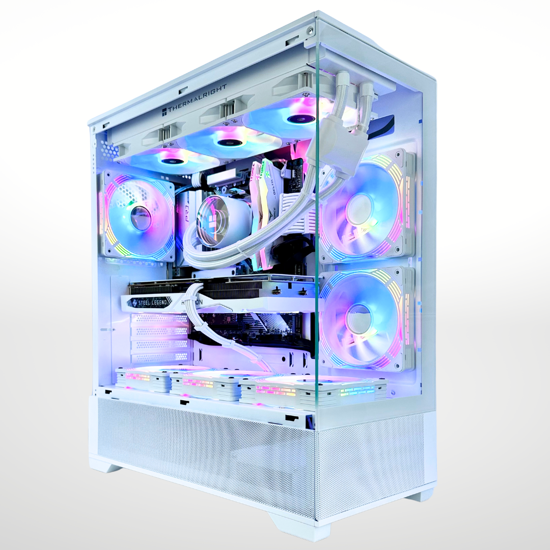 White Raven - AMD RX 7600 Ryzen 5 7500F 32GB RAM 1TB SSD DDR5 RGB Gaming PC