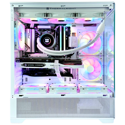 White Raven - AMD RX 7600 Ryzen 5 7500F 32GB RAM 1TB SSD DDR5 RGB Gaming PC