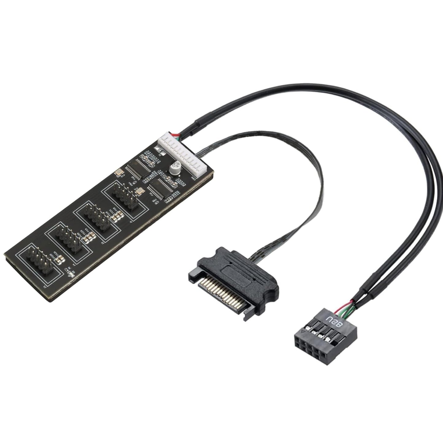 USB Header Splitter with SATA Power Cable