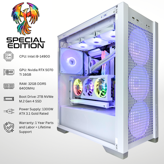 Special Edition Eagle Plus - Nvidia RTX 5070 Ti Intel i9-14900 32GB DDR5 RAM 2TB SSD RGB Gaming PC