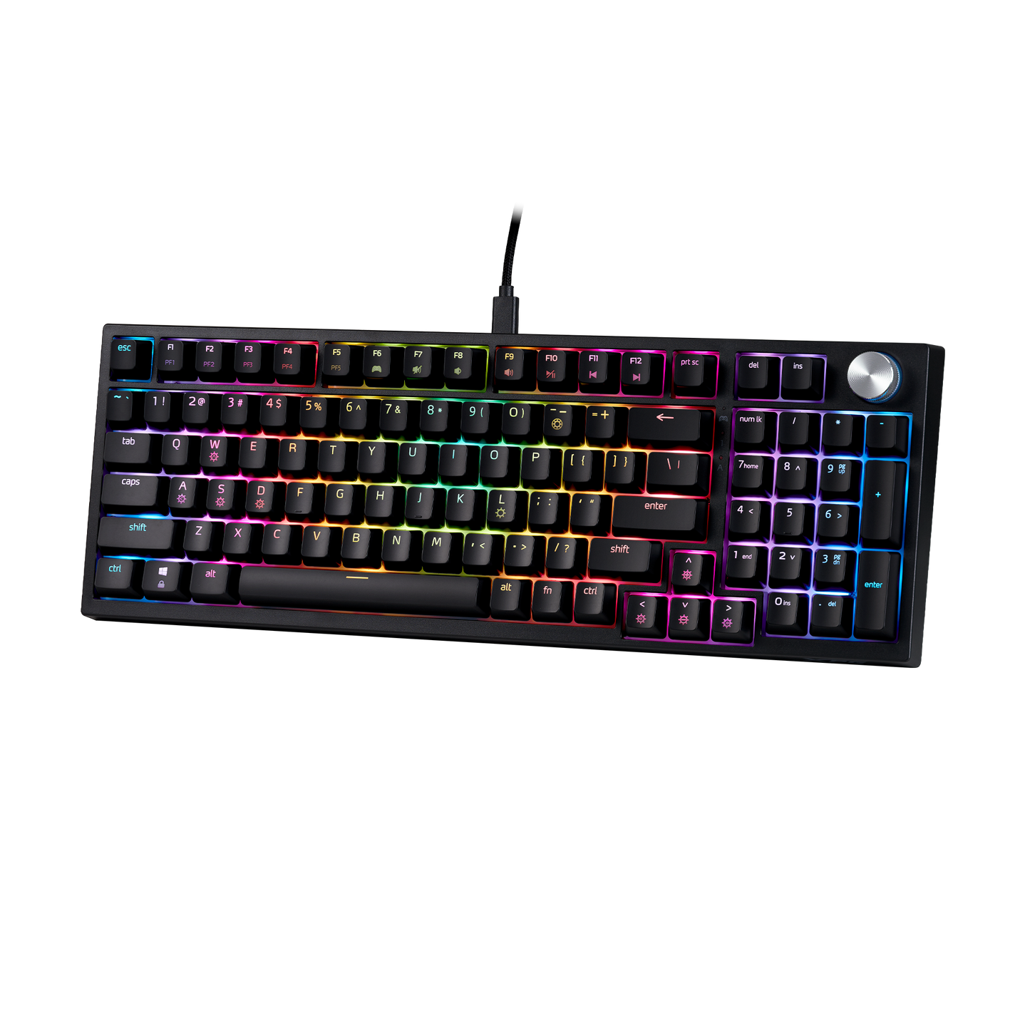 XPG Sorcerer Black 96% Form Factor Wired RGB Gaming Keyboard