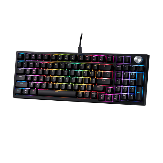 XPG Sorcerer Black 96% Form Factor Wired RGB Gaming Keyboard