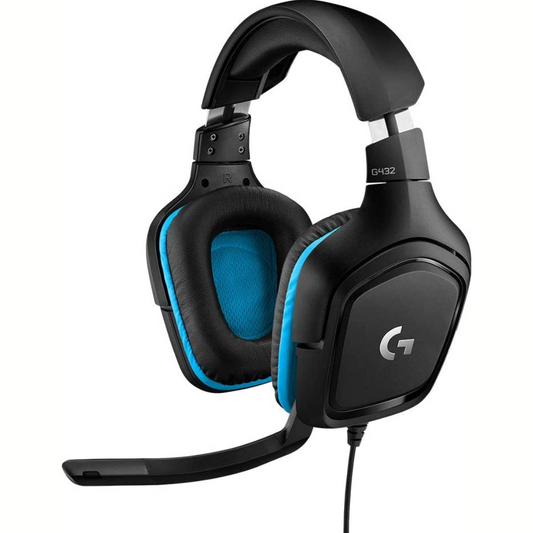 Logitech G432 Wired Gaming Headset, 7.1 Surround Sound